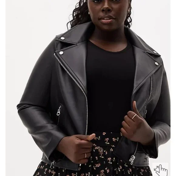 Leather jacket torrid shop